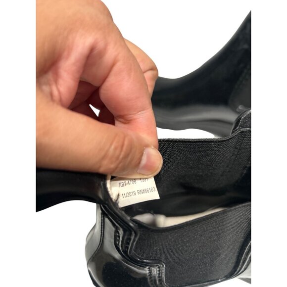 Capelli New York Womens Black Waterproof Rubber Chelsea Rain Boots Size 10 - Picture 3 of 6